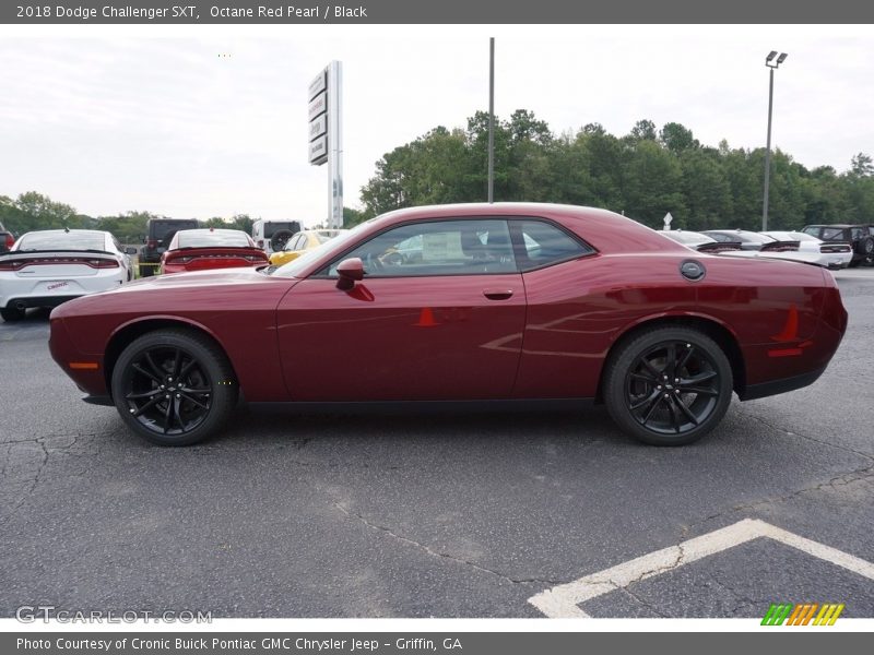 Octane Red Pearl / Black 2018 Dodge Challenger SXT