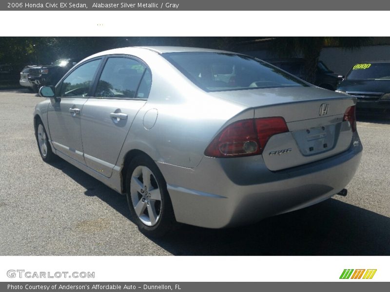 Alabaster Silver Metallic / Gray 2006 Honda Civic EX Sedan