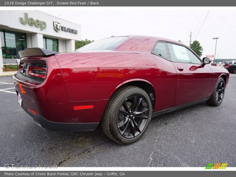 Octane Red Pearl / Black 2018 Dodge Challenger SXT