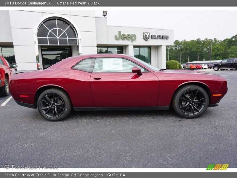 Octane Red Pearl / Black 2018 Dodge Challenger SXT