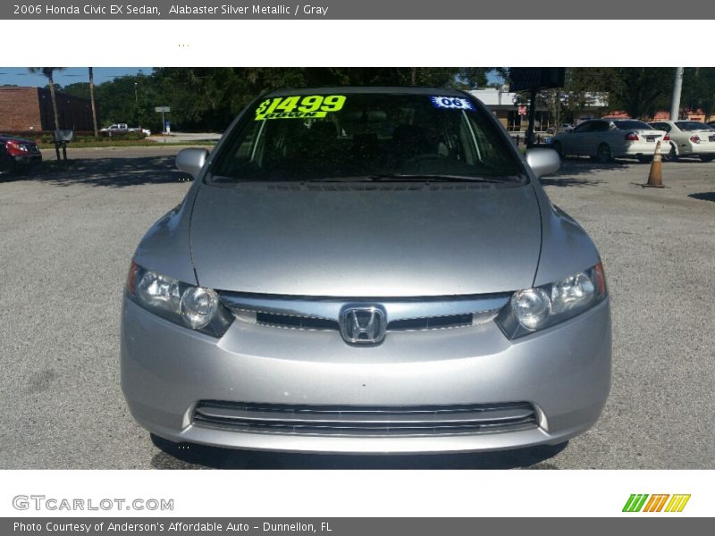 Alabaster Silver Metallic / Gray 2006 Honda Civic EX Sedan