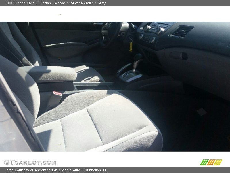 Alabaster Silver Metallic / Gray 2006 Honda Civic EX Sedan