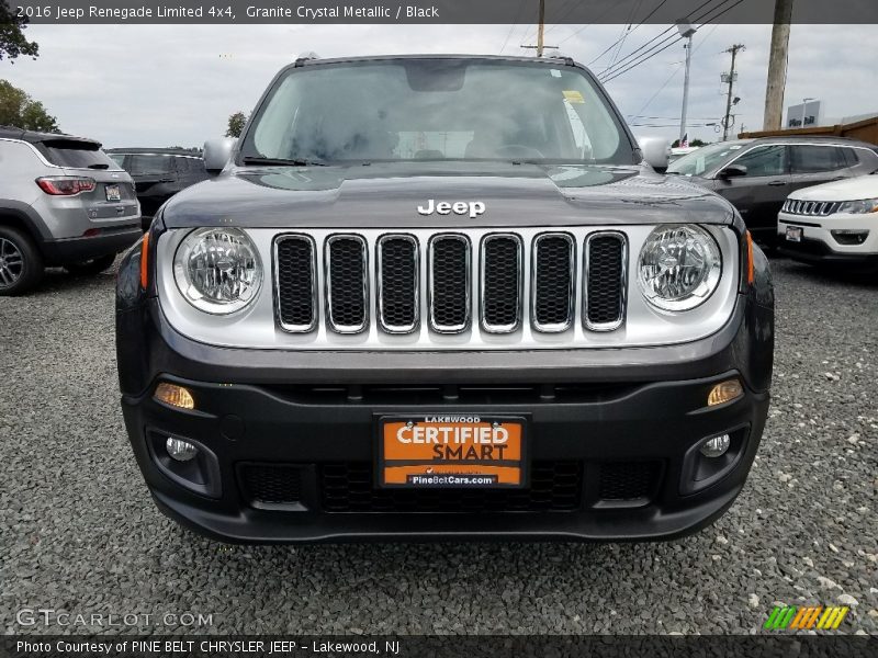 Granite Crystal Metallic / Black 2016 Jeep Renegade Limited 4x4
