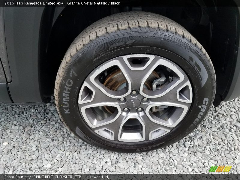 Granite Crystal Metallic / Black 2016 Jeep Renegade Limited 4x4