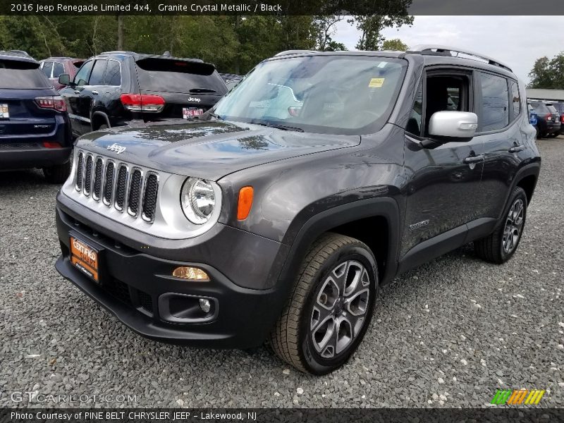 Granite Crystal Metallic / Black 2016 Jeep Renegade Limited 4x4