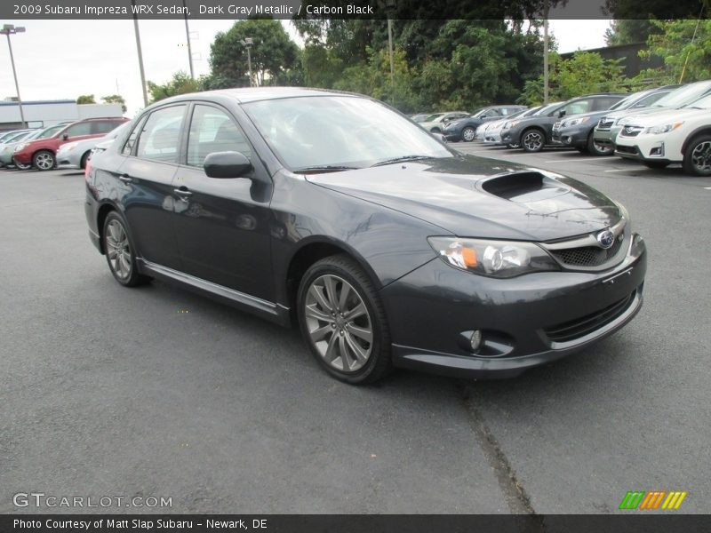 Dark Gray Metallic / Carbon Black 2009 Subaru Impreza WRX Sedan