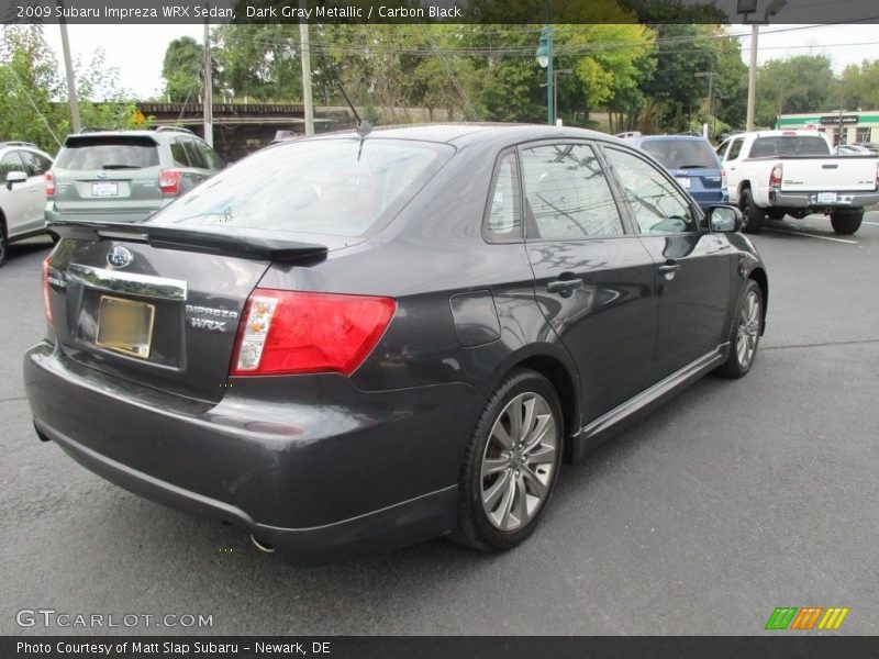 Dark Gray Metallic / Carbon Black 2009 Subaru Impreza WRX Sedan