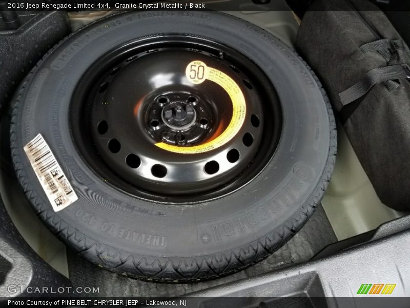 Granite Crystal Metallic / Black 2016 Jeep Renegade Limited 4x4