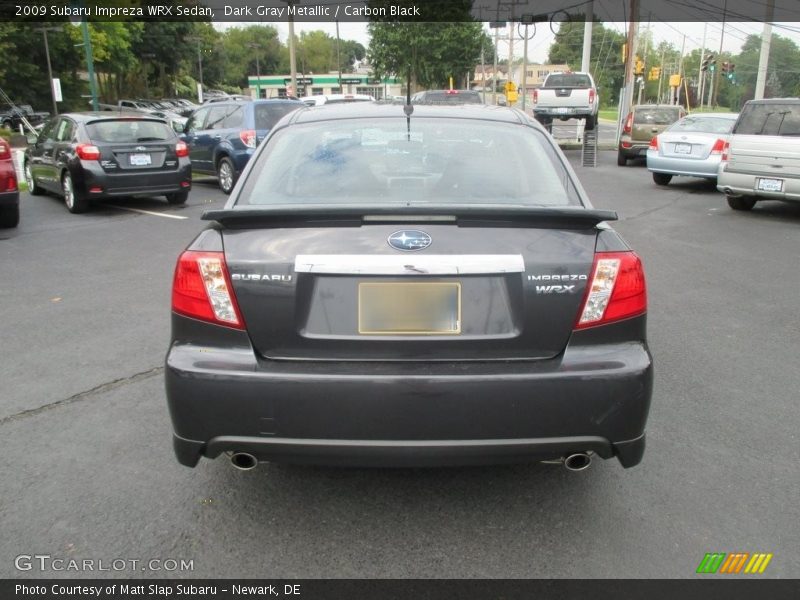 Dark Gray Metallic / Carbon Black 2009 Subaru Impreza WRX Sedan