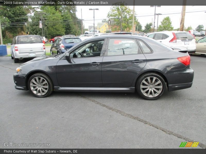Dark Gray Metallic / Carbon Black 2009 Subaru Impreza WRX Sedan
