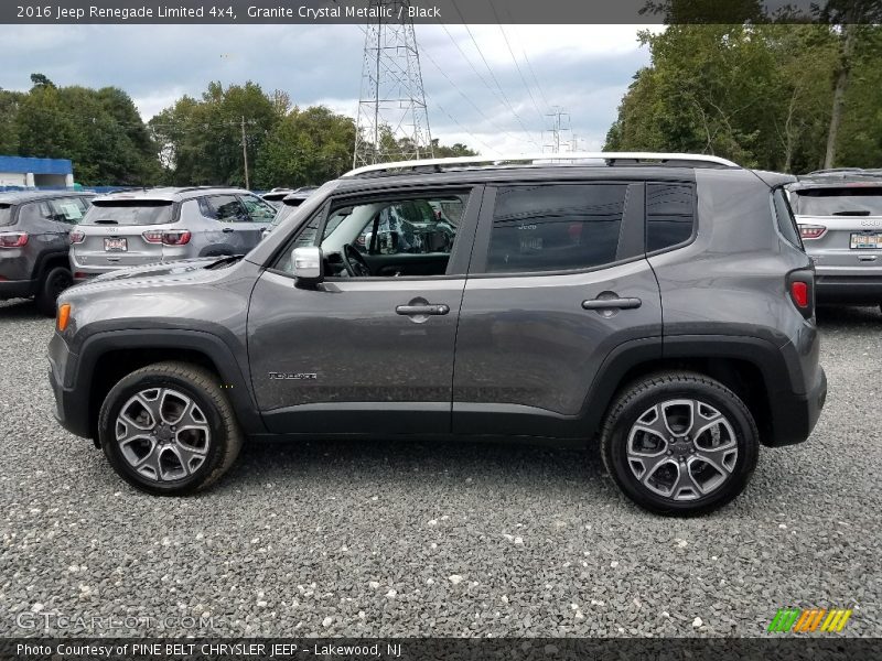 Granite Crystal Metallic / Black 2016 Jeep Renegade Limited 4x4