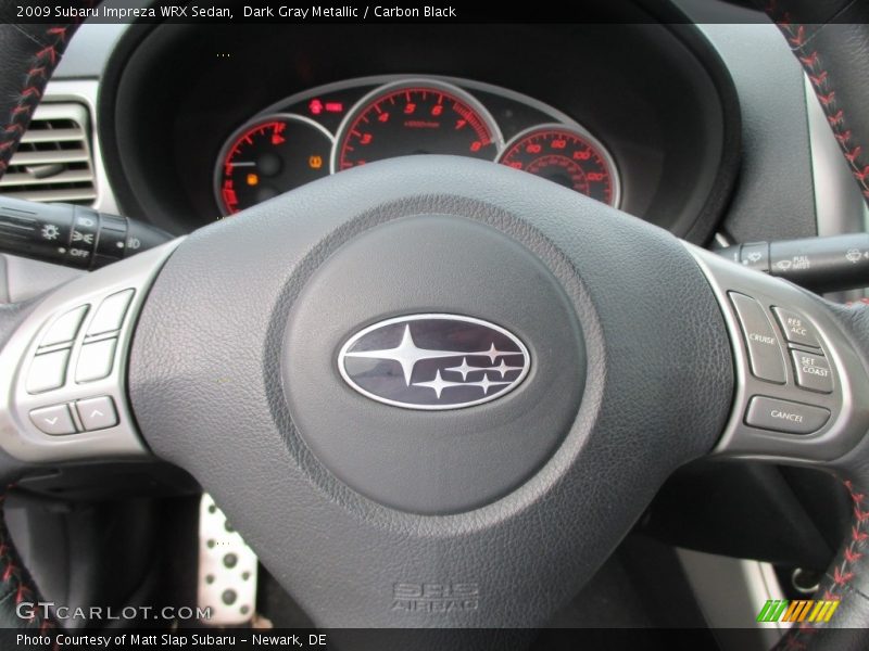 Dark Gray Metallic / Carbon Black 2009 Subaru Impreza WRX Sedan
