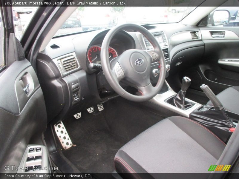 Dark Gray Metallic / Carbon Black 2009 Subaru Impreza WRX Sedan
