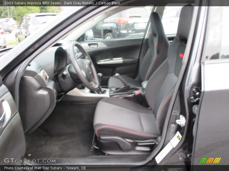 Dark Gray Metallic / Carbon Black 2009 Subaru Impreza WRX Sedan