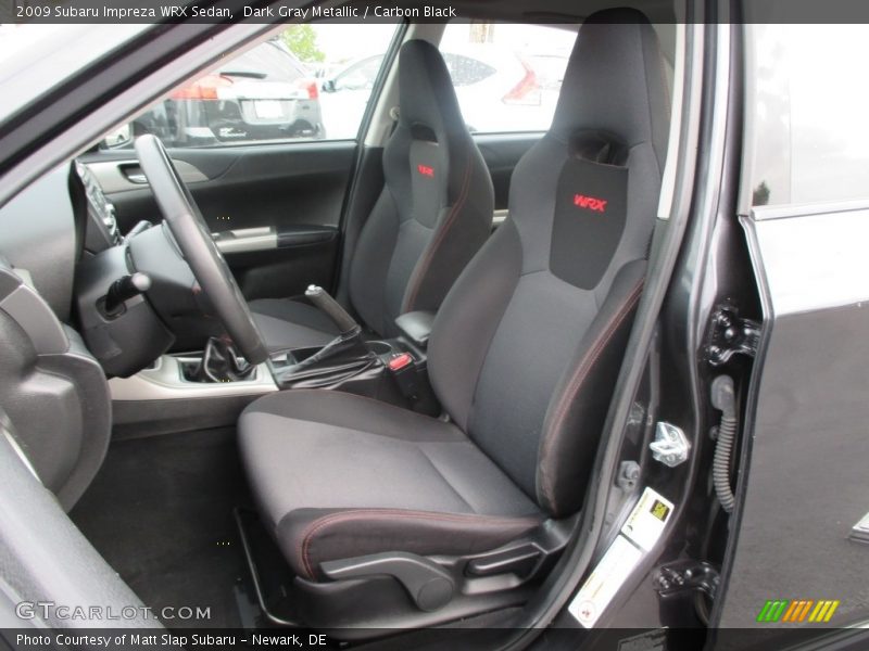 Dark Gray Metallic / Carbon Black 2009 Subaru Impreza WRX Sedan