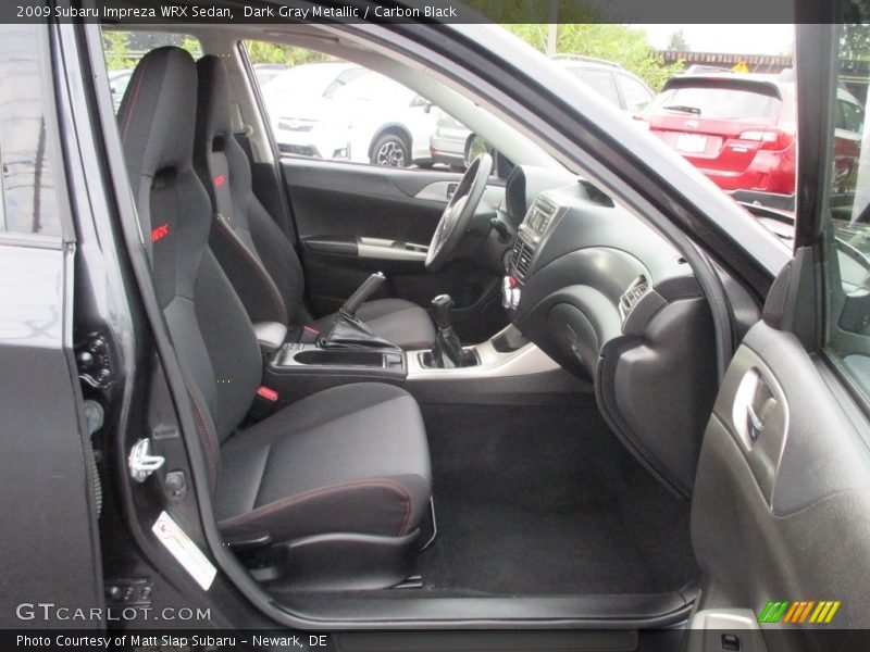 Dark Gray Metallic / Carbon Black 2009 Subaru Impreza WRX Sedan