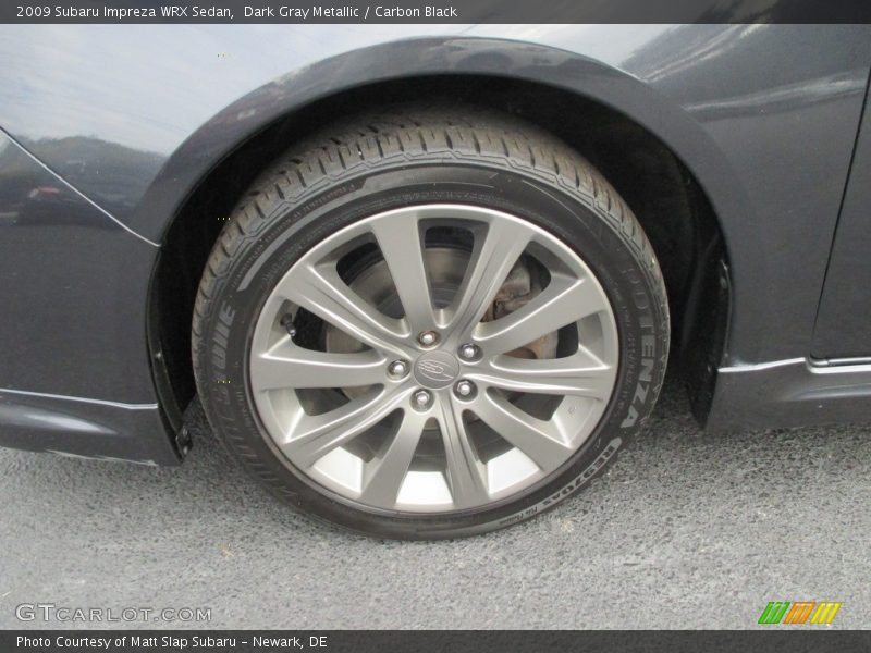Dark Gray Metallic / Carbon Black 2009 Subaru Impreza WRX Sedan