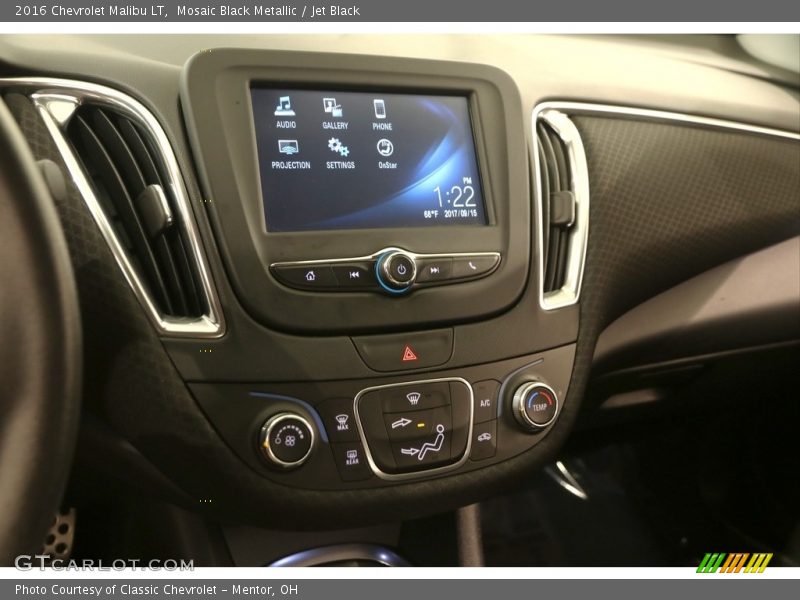 Mosaic Black Metallic / Jet Black 2016 Chevrolet Malibu LT