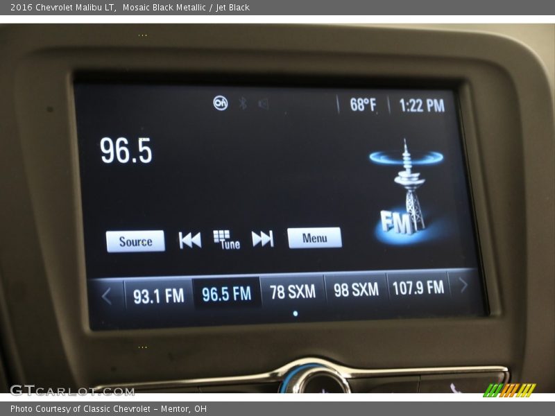 Mosaic Black Metallic / Jet Black 2016 Chevrolet Malibu LT