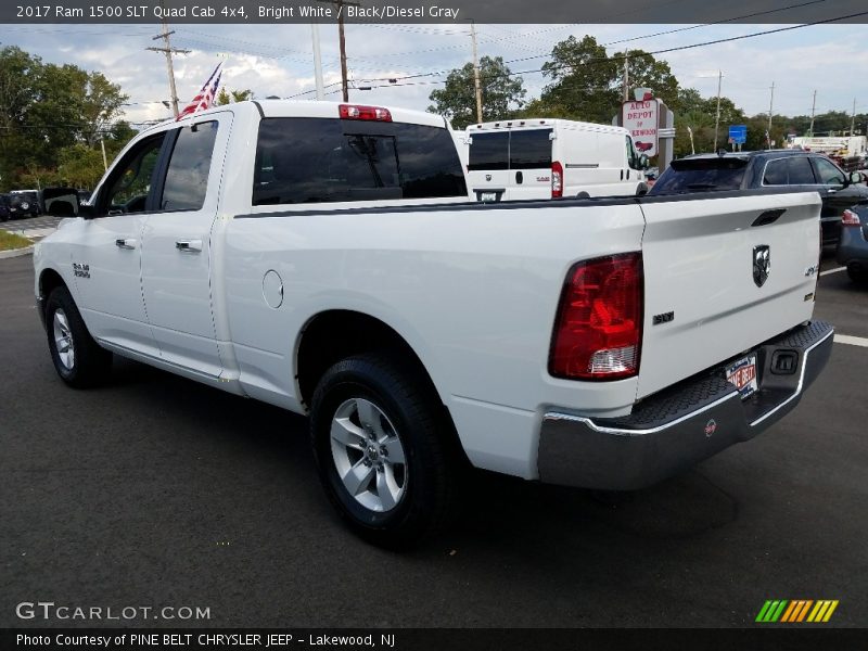 Bright White / Black/Diesel Gray 2017 Ram 1500 SLT Quad Cab 4x4