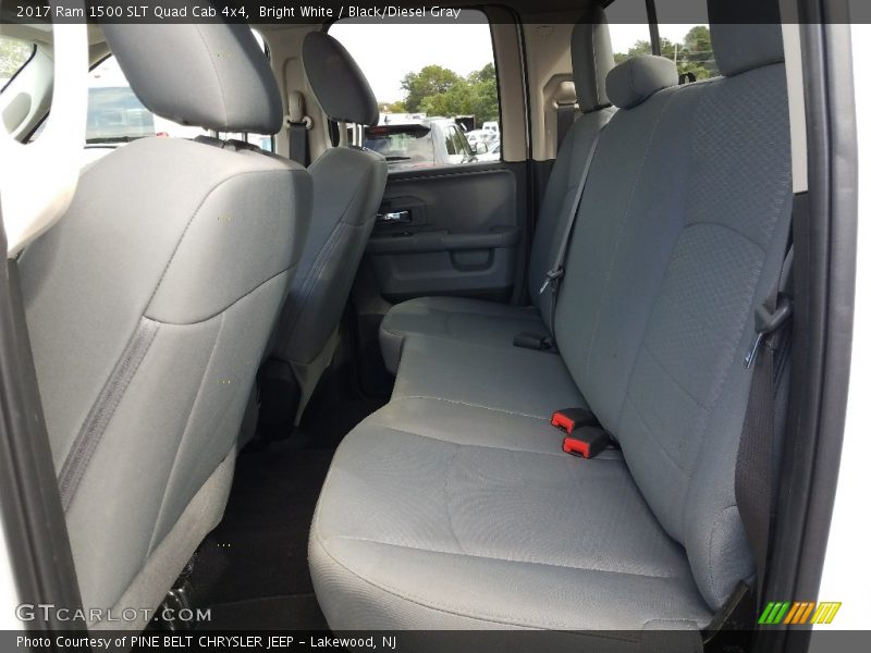 Bright White / Black/Diesel Gray 2017 Ram 1500 SLT Quad Cab 4x4
