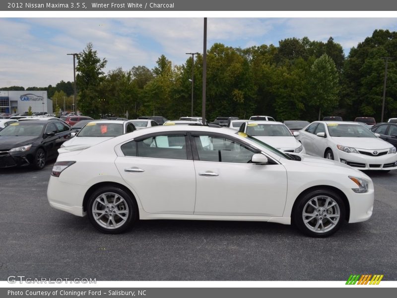 Winter Frost White / Charcoal 2012 Nissan Maxima 3.5 S