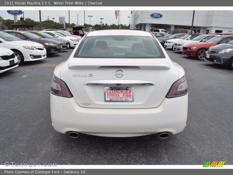 Winter Frost White / Charcoal 2012 Nissan Maxima 3.5 S