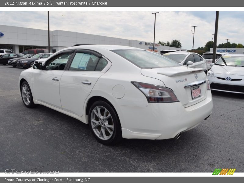 Winter Frost White / Charcoal 2012 Nissan Maxima 3.5 S