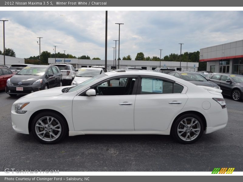 Winter Frost White / Charcoal 2012 Nissan Maxima 3.5 S