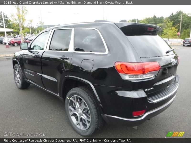 Diamond Black Crystal Pearl / Black 2018 Jeep Grand Cherokee Limited 4x4 Sterling Edition