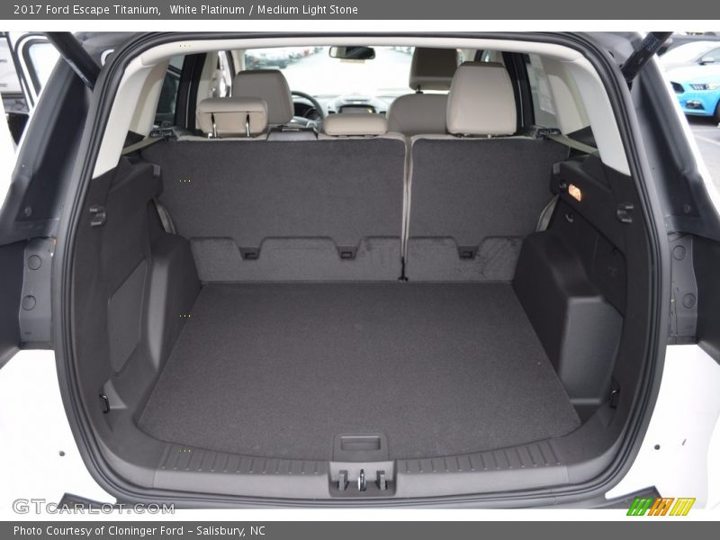 White Platinum / Medium Light Stone 2017 Ford Escape Titanium