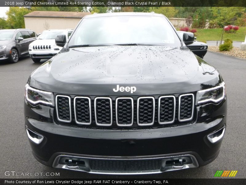 Diamond Black Crystal Pearl / Black 2018 Jeep Grand Cherokee Limited 4x4 Sterling Edition