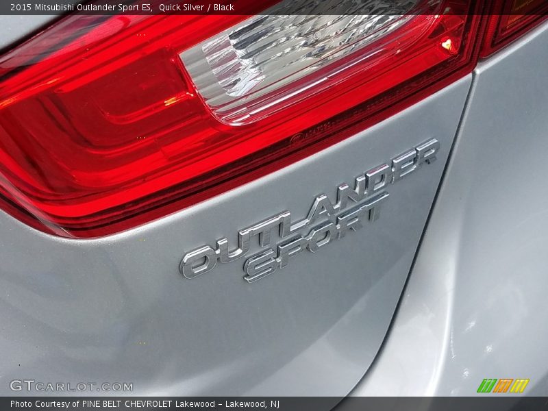 Quick Silver / Black 2015 Mitsubishi Outlander Sport ES