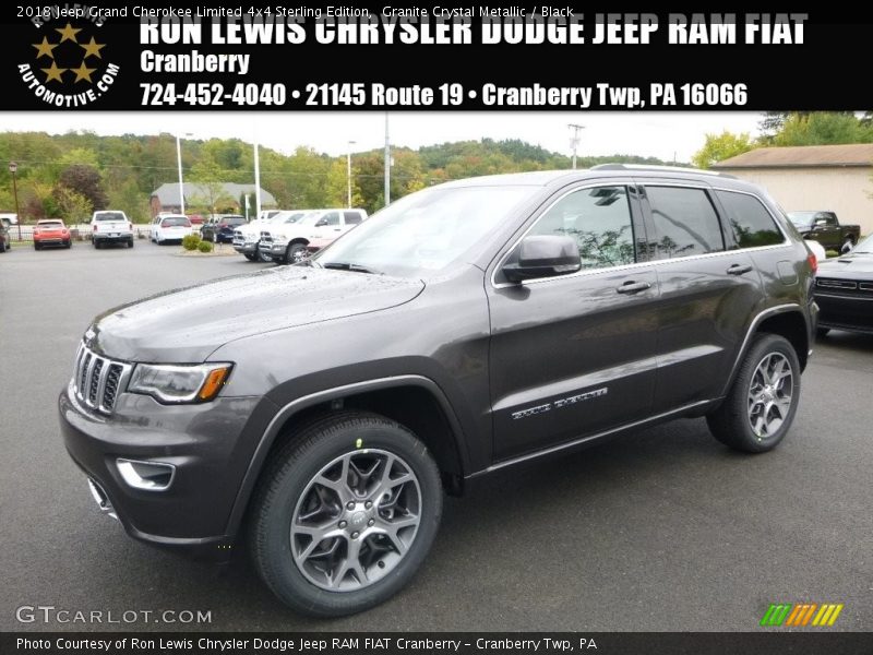 Granite Crystal Metallic / Black 2018 Jeep Grand Cherokee Limited 4x4 Sterling Edition
