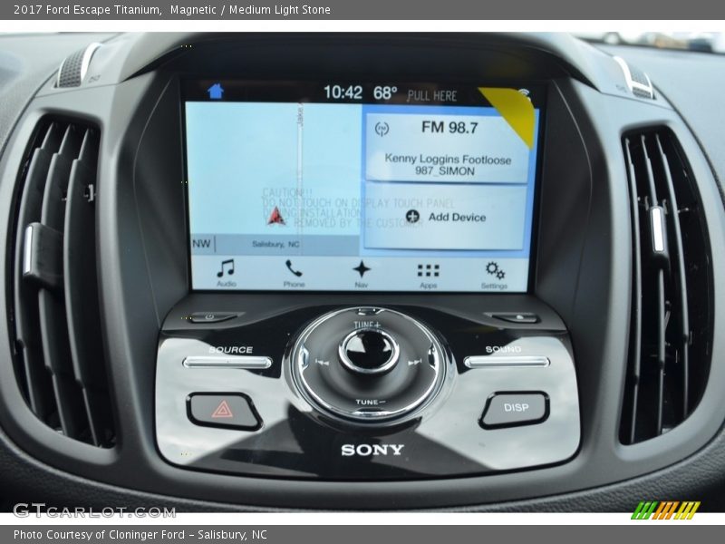 Magnetic / Medium Light Stone 2017 Ford Escape Titanium