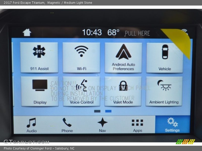 Magnetic / Medium Light Stone 2017 Ford Escape Titanium