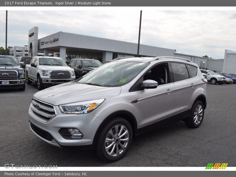 Ingot Silver / Medium Light Stone 2017 Ford Escape Titanium