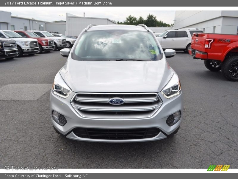 Ingot Silver / Medium Light Stone 2017 Ford Escape Titanium