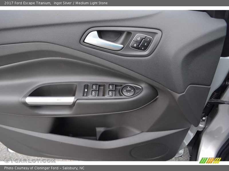Ingot Silver / Medium Light Stone 2017 Ford Escape Titanium