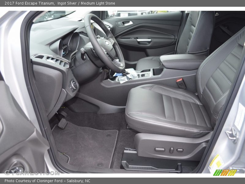 Ingot Silver / Medium Light Stone 2017 Ford Escape Titanium