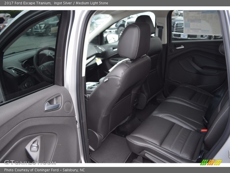 Ingot Silver / Medium Light Stone 2017 Ford Escape Titanium