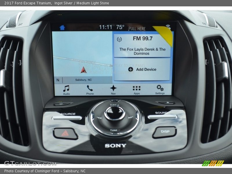 Ingot Silver / Medium Light Stone 2017 Ford Escape Titanium