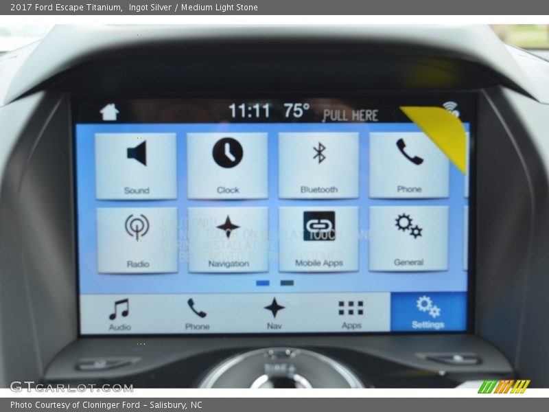Ingot Silver / Medium Light Stone 2017 Ford Escape Titanium