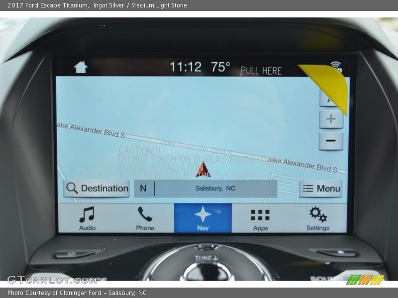 Ingot Silver / Medium Light Stone 2017 Ford Escape Titanium
