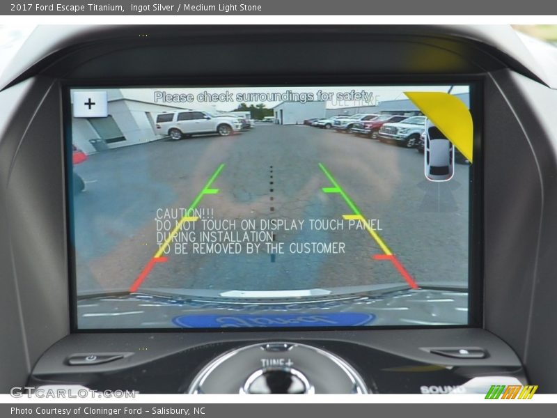 Ingot Silver / Medium Light Stone 2017 Ford Escape Titanium