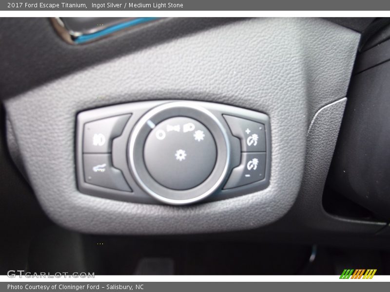 Ingot Silver / Medium Light Stone 2017 Ford Escape Titanium