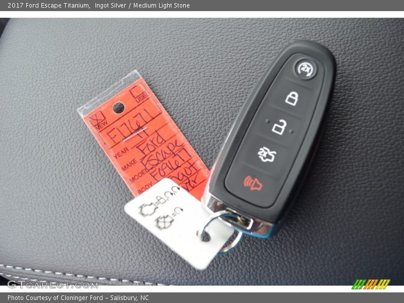 Ingot Silver / Medium Light Stone 2017 Ford Escape Titanium