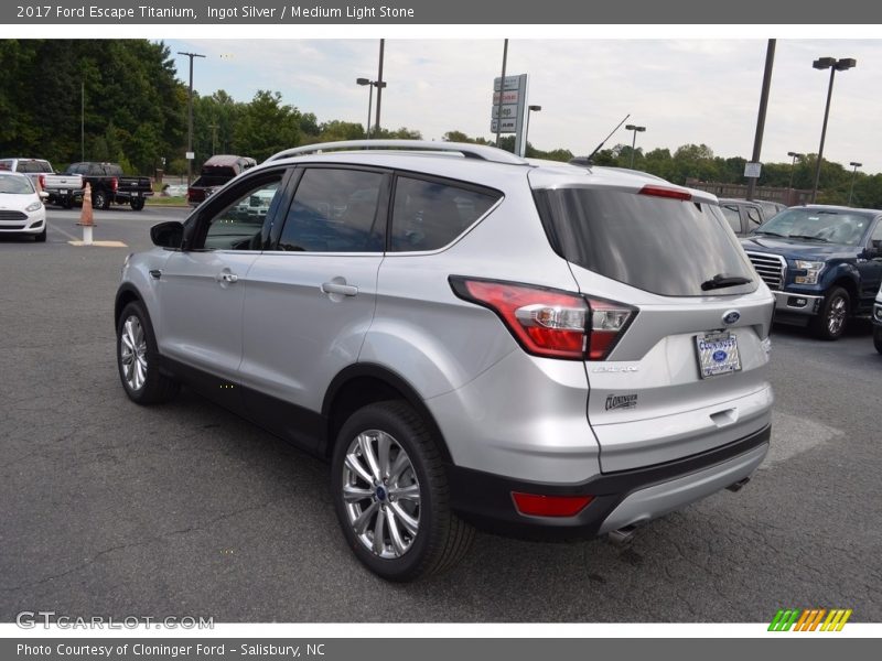 Ingot Silver / Medium Light Stone 2017 Ford Escape Titanium