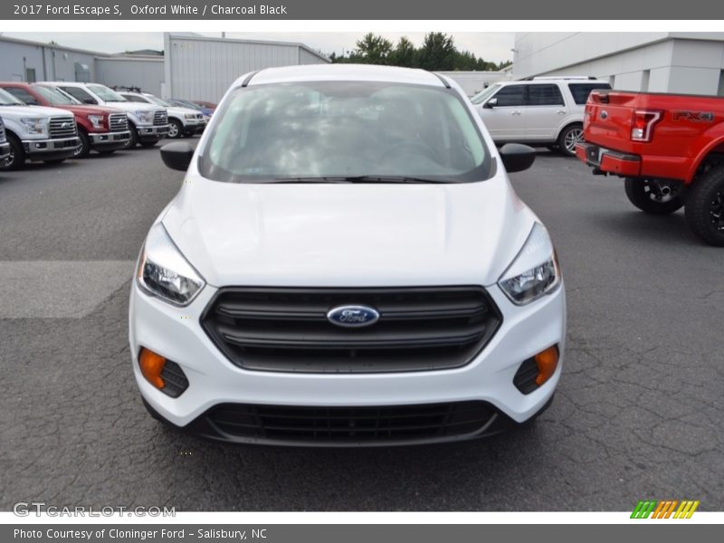 Oxford White / Charcoal Black 2017 Ford Escape S