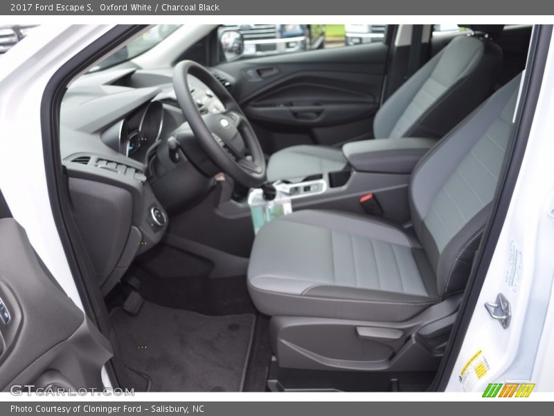 Oxford White / Charcoal Black 2017 Ford Escape S